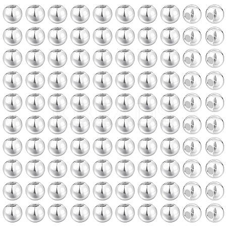 100Pcs 925 Sterling Silver Beads STER-PH0003-61B-1
