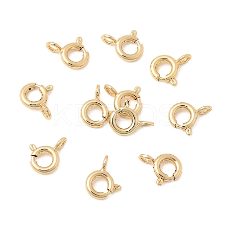 SHEGRACE Brass Spring Ring Clasps XGR0017G-46G-1
