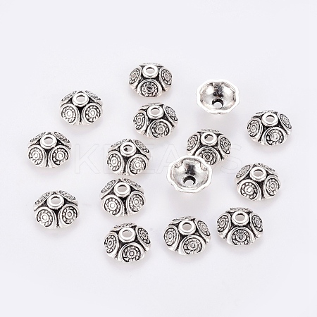Tibetan Style Alloy Bead Caps LF0652Y-1