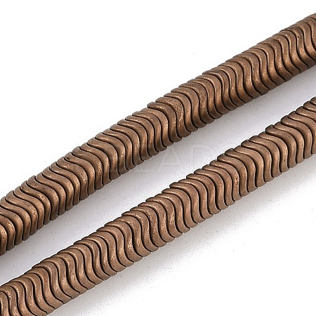Electroplated Synthetic Non-magnetic Hematite Beads Strands G-H020-M01-22-1