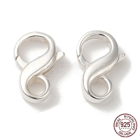 925 Sterling Silver Lobster Claw Clasps STER-D006-13S-1