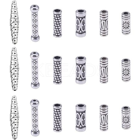 Tibetan Style Alloy Beads TIBEB-NB0001-07-1
