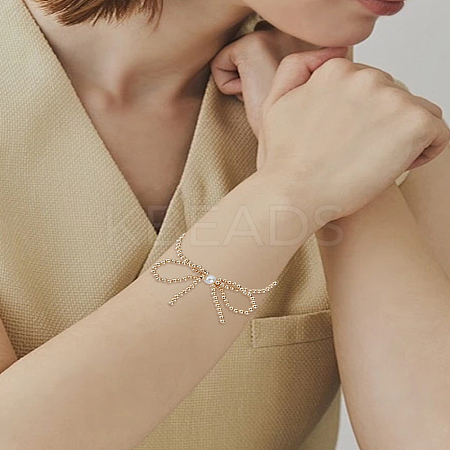 5Pcs 5 Styles Round Acrylic Bead Stretch Bracelets for Women BJEW-LP0003-77G-1