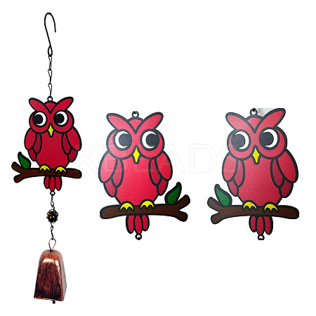 Iron Owl Pendant Decorations PW-WGD10A6-01-1