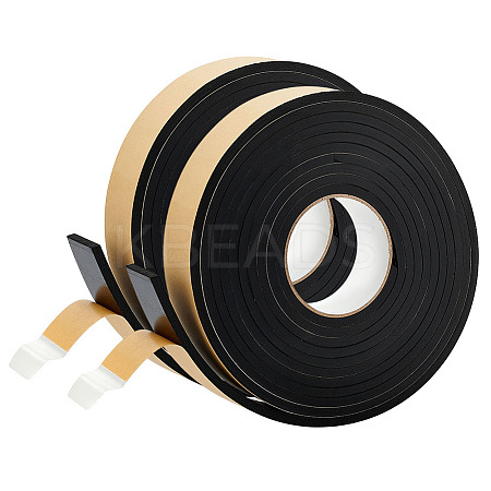 2 Rolls Strong Self Adhesive EVA Foam Tape for Doors and Windows AJEW-BC0009-89-1