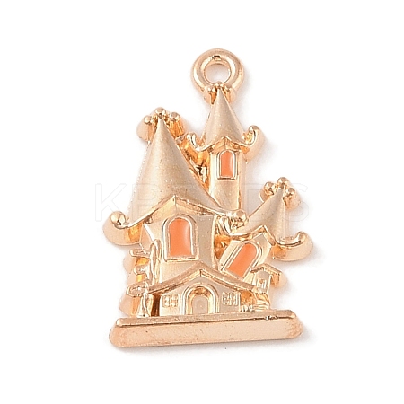 Alloy Enamel Pendants ENAM-Z010-17KCG-1