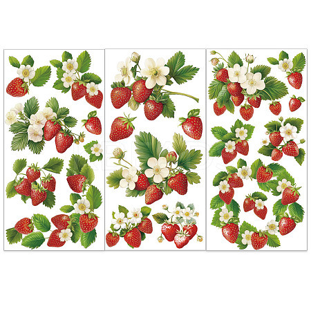 3 Sheets 3 Styles PVC Waterproof Decorative Stickers DIY-WH0404-461-1
