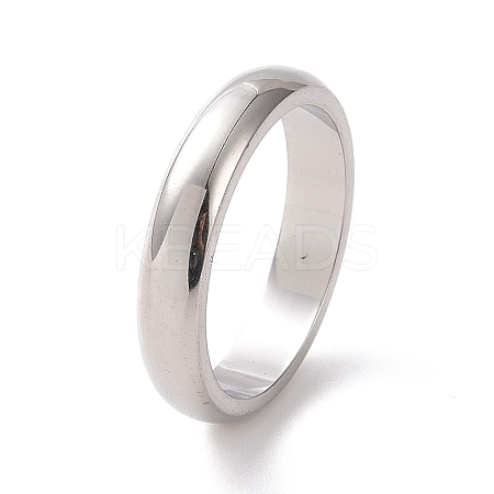 Non-Tarnish 201 Stainless Steel Plain Band Ring for Women RJEW-I089-51P-1