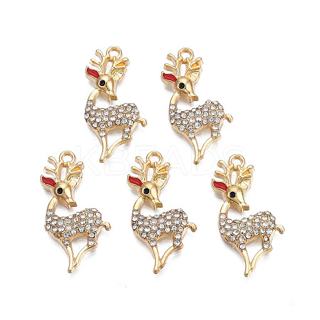 Rack Plating Alloy Enamel Pendants LS-X-ENAM-N055-118-1