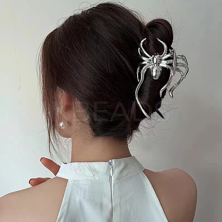 Halloween Alloy Claw Hair Clips for Women Girls AJEW-A056-06D-P-1