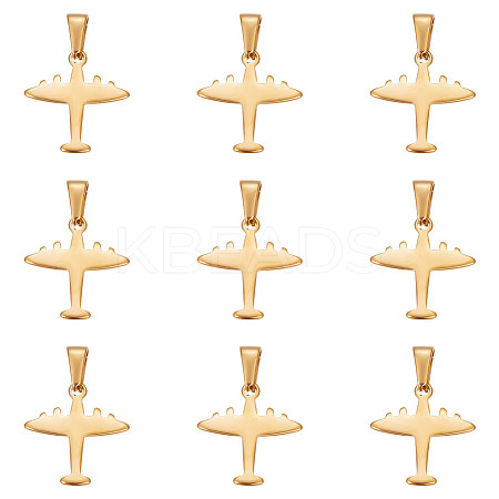 10Pcs 304 Stainless Steel Pendants STAS-UN0054-42-1