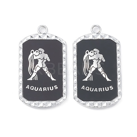 Alloy Twelve Constellations Series Big Pendants PALLOY-O107-01P-05-1