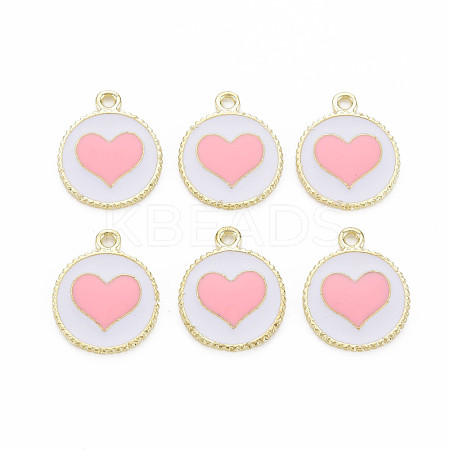 Alloy Enamel Pendants X-PALLOY-S181-039B-NR-1