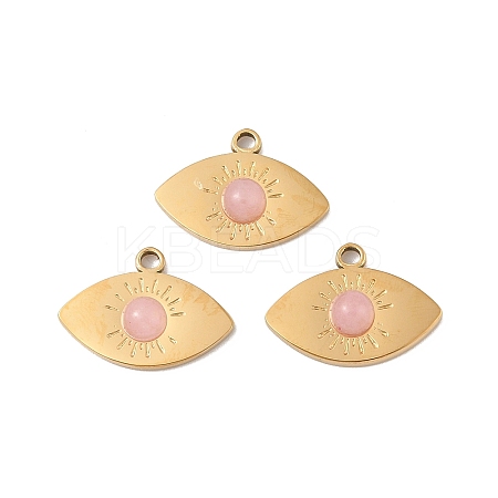Natural Rose Quartz Pendants STAS-P380-16G-1
