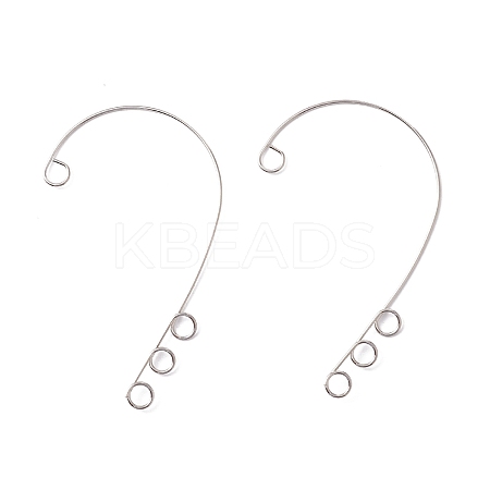 Tarnish Resistant 316 Stainless Steel Ear Cuff Findings LS-X-STAS-H148-01P-1