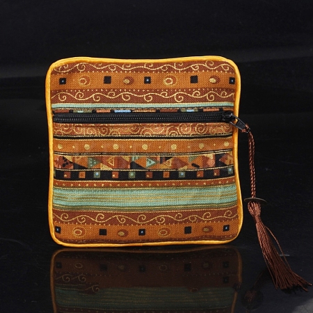 Square Chinese Style Cloth Tassel Bags PW-WG62144-29-1