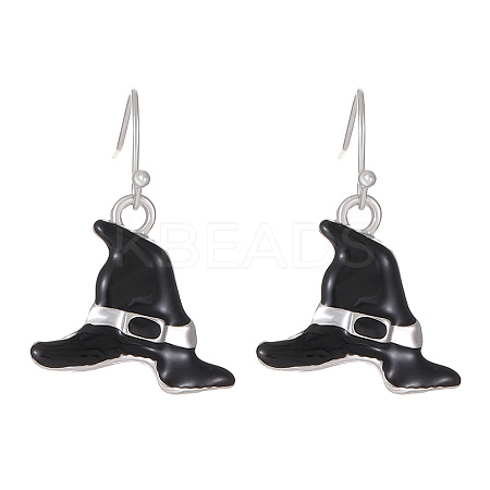 Halloween Alloy Enamel Dangle Earrings FS-WG03594-06-1