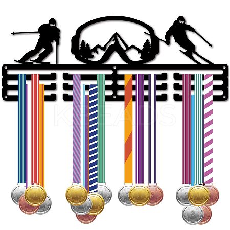 Fashion Iron Medal Hanger Holder Display Wall Rack ODIS-WH0037-217-1