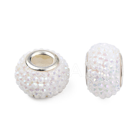 Opaque Resin European Beads RPDL-T038-008H-1