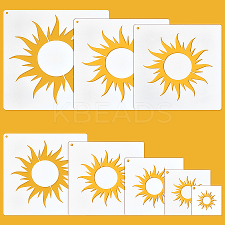 16Pcs 8 Styles PET Hollow Out Drawing Painting Stencils DIY-WH0504-712-1