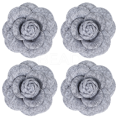 4Pcs Cloth Art Camelia Brooch Pins JEWB-CN0001-03B-1