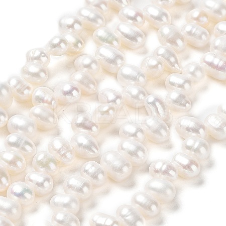 Natural Cultured Freshwater Pearl Beads Strands PEAR-J007-82-1