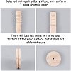 Leather Grinding Trimming Round Flat Stick/Vegetable Tanned TOOL-NB0001-33-4
