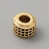Brass Cubic Zirconia European Beads KK-WH0081-05G-02-1