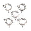 Non-Tarnish 304 Stainless Steel Spring Ring Clasps STAS-E104-09E-P-1