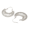 Non-Tarnish 304 Stainless Steel Hollow Arch Hoop Earrings EJEW-Q789-05P-3