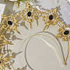 Plastic Goddess Crown Hair Bands OHAR-WH20010-02C-7
