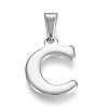 Non-Tarnish 304 Stainless Steel Pendants STAS-F106-95P-C-01-1