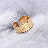 304 Stainless Steel Open Cuff Rings for Women RJEW-K309-22G-1