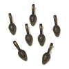 Tibetan Style Alloy Glue-on Flat Pad Bails LS-X-TIBEP-Q064-183AB-NR-3