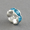 Brass Grade A Rhinestone Bead Spacers RB-S033-A-3