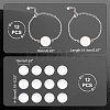 DIY Blank Dome Link Bracelet Making Kit DIY-UN0004-28-4