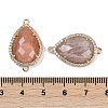 Natural Sunstone Faceted Teardrop Links G-B126-03G-03-3