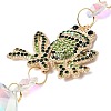Alloy Rhinestones & Glass Charm Suncatchers HJEW-E013-01G-D-3