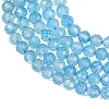 Natural Blue Topaz Beads Strands G-B175-D21-4mm-4