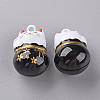 Baking Paint Brass Bell Pendants LS-KKB-S002-010B-2