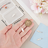 5Pcs 925 Sterling Silver Feather Charms with Jump Rings with 1Pc Double Sided Suede Fabric Silver Polishing Cloth FIND-BBC0015-94-3