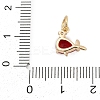Brass Pave Cubic Zirconia Charms KK-Q096-14A-G-3