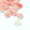 Synthetic Coral 3D Flower Rose Beads CORA-A005-14mm-25-2