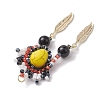 Seed Glass & Synthetic Turquoise Pendant PALLOY-MZ00243-04-4