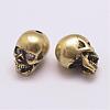 Brass Micro Pave Grade AAA Cubic Zirconia Beads ZIRC-G093-37AB-NR-1