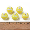 Opaque Striped Acrylic Beads MACR-S373-27B-06-3