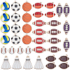 40Pcs 10 Styles Alloy Enamel Pendants ENAM-FH0001-94-1