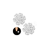 2Pcs Crystal Rhinestone Flower Brooch Pins JEWB-GA0001-26-7