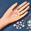 240Pcs 3 Style Transparent Acrylic Beads FACR-YW0001-04-6