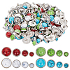 144 Sets 16 Style Plastic Imitation Turquoise & Alloy Rivets FIND-GO0001-92-1
